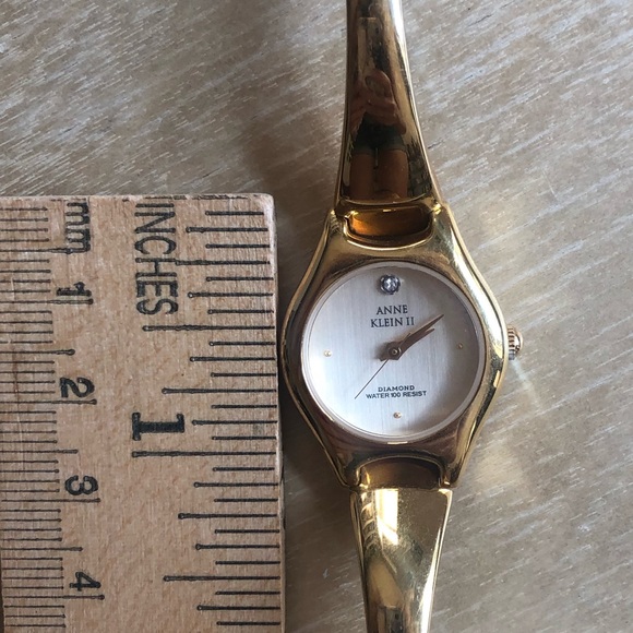 Anne Klein II Goldtone Watch with Diamond Accent - Picture 3 of 4